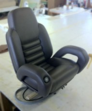 black captain chair